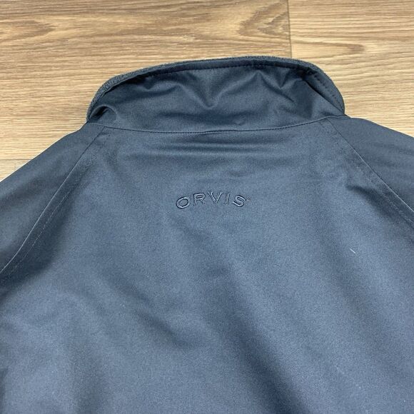Orvis Jacket Bomber Men’s L Navy Blue Lined Full Zip - Picture 8 of 8